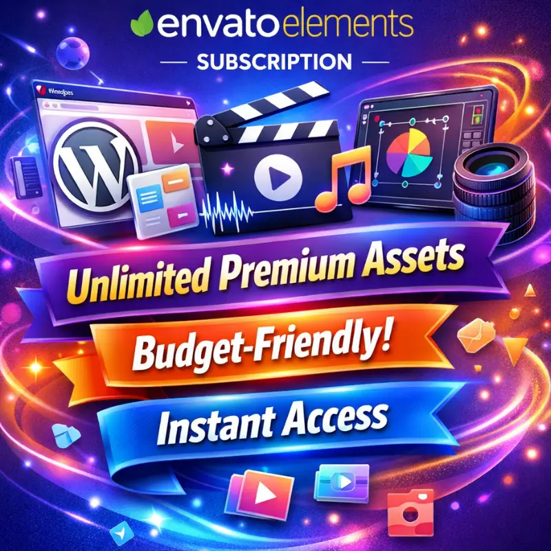 Envato Elements Subscription – High-Quality Assets, Low Cost